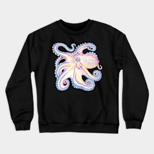 Purple Blue Octopus Tentacles Kraken Ink Crewneck Sweatshirt